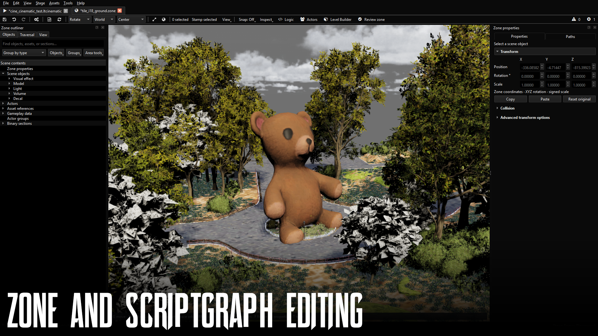 Zone 3D viewport